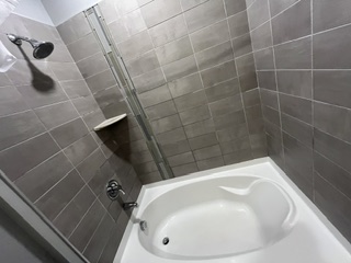 Move-out cleaning shower and tub